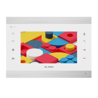 Slinex SL-07MHD цвет серебро + белый. 7" Домофон с ультратонким корпусом и функцией памяти