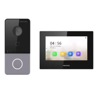 Hikvision DS-KIS605-P(C) Комплект DS-KV6113-WPE1 (вызывная панель) + DS-KH6320-LE1 (монитор 7“)