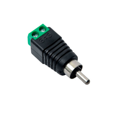 Разъем под видео и аудио (тюльпан) RCA-M под клемму