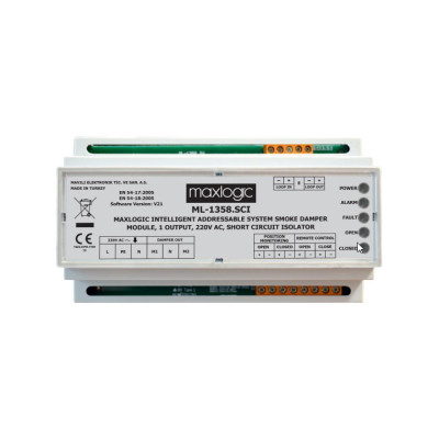 Mavili ML-1358 Модуль управления клапаном ДУ/огнезащиты адресный