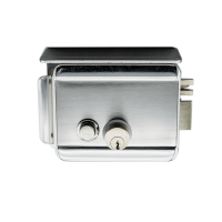 iHold-203 Электромеханический замок, накладной, c козырьком и блокировкой кнопки