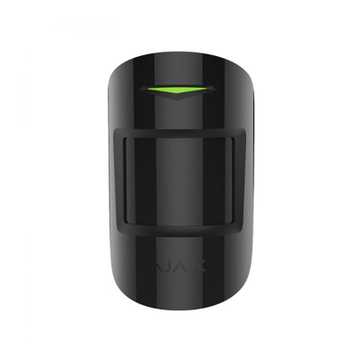 Ajax MotionProtect Plus черный Датчик движения с микроволновым сенсором и с иммунитетом к животным
