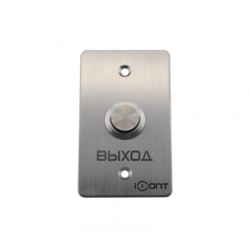 iButton-04 Кнопка выхода врезная из шлифованной нержавеющей стали (85х50) (NO/NC контакты)
