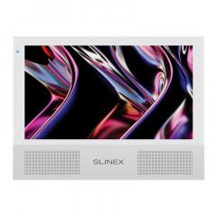Slinex Sonik-7 цвет белый. 7" AHD Домофон с сенсорным экраном, стерео динамиками и сменными панелями