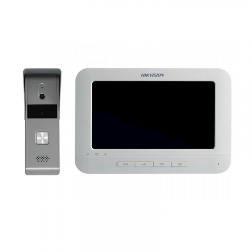 Hikvision DS-KIS205T (Black) Комплект DS-KB2421-IM (вызывная панель) + DS-KH2220-S (монитор 7“)