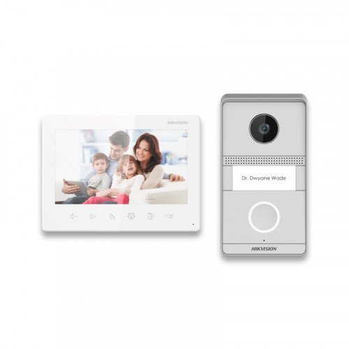 Hikvision DS-KIS101-P/Surface Комплект DS-KV1101-ME2/Surface + DS-KH1200 (монитор 7“)