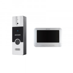 Hikvision DS-KIS204T Комплект DS-KB2411-IM (вызывная панель) + DS-KH2220-S (монитор 7“)