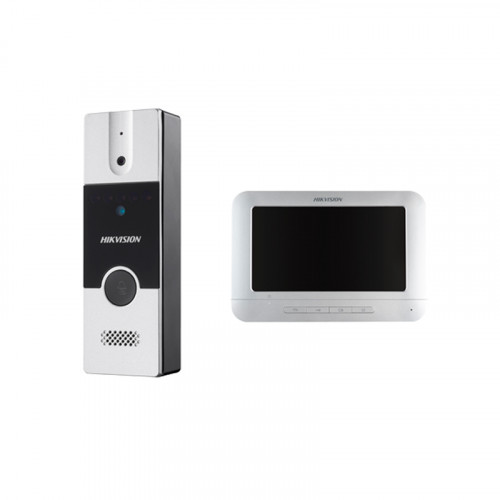 Hikvision DS-KIS204T Комплект DS-KB2411-IM (вызывная панель) + DS-KH2220-S (монитор 7“)