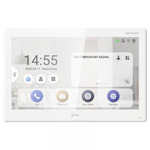 Hikvision DS-KH9510-WTE1 (White)(B) 10.1 Android IP-видеодомофон c Wi-Fi