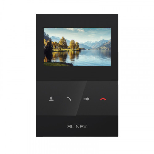 Slinex SQ-04 цвет черный. 4 Цветной домофон
