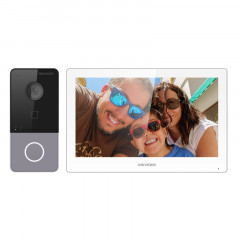 Hikvision DS-KIS607-S Комплект DS-KV6113-PE1(C) (вызывная панель)+DS-KH6350-WTE1 (монитор 7“)+32гб