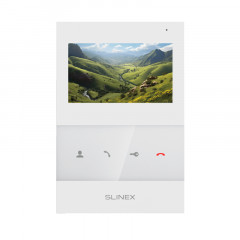 Slinex SQ-04M цвет белый. 4" Цветной домофон c программной детекцией движения