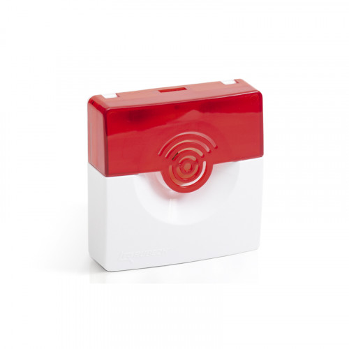 Рубеж ОПОП 124-7 12В (бело/красный) Оповещатель охранно-пожарный свето-звуковой