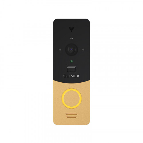 Slinex ML-20CR HD цвет черный + золото. Вызывная панель высокого разрешения 2,0 Мп (AHD) / 960 ТВЛ