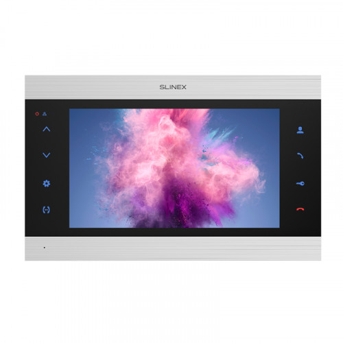 Slinex SL-10N Cloud цвет чер+серебро.10 Домофон с сенсорным экраном и переадресацией на смартфон