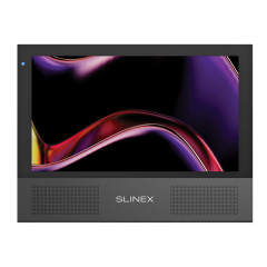 Slinex Sonik-7 цвет черный. 7" AHD Домофон с сенсорным экраном, стерео динамиками и сменными панелями