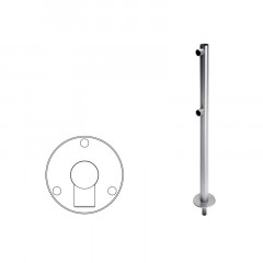 Oxgard ВЗР 1996Р01 Стойка ограждения съемная односторонняя с гнездом