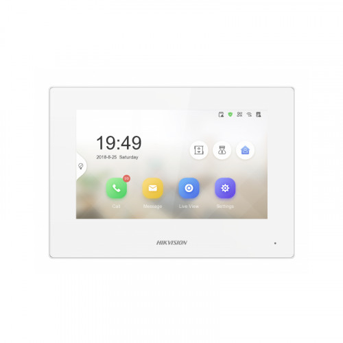 Hikvision DS-KH6320-LE1 (White) (B) видеодомофон  7 цветной TFT LCD экран