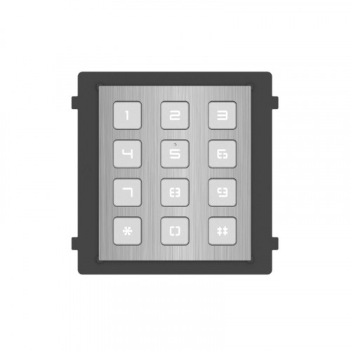 Hikvision DS-KD-KP/S Модуль клавиатуры с подсветкой (нержавеющая сталь)