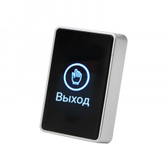 iButton-05 Black Кнопка выхода накладная сенсорная из пластика с индикацией (NO/NC контакты)