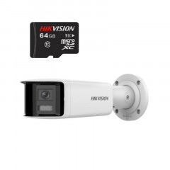 Hikvision DS-2CD2T47G2P-LSU/SL (2,8 мм) (C) IP видеокамера, 4МП+HS-TF-L2 Флеш-карта на 64 гб