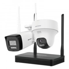 Hikvision NKS422W02H Wi-Fi комплект видеонаблюдения 2MP (1 bullet+1 turret+ Видеорегистратор)